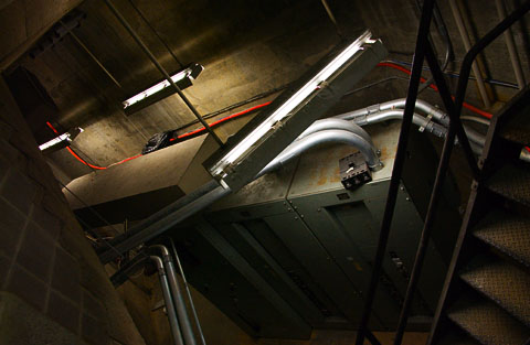 Elevator room, Adelphi University (Garden City, Long Island)