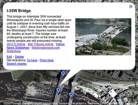 35W Bridge Collapse - Minneapolis, Minnesota